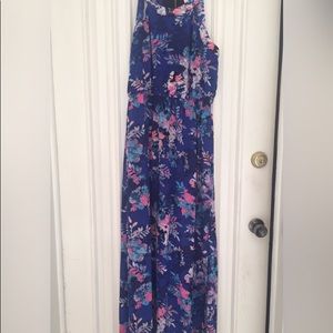 Colorful flower dress.